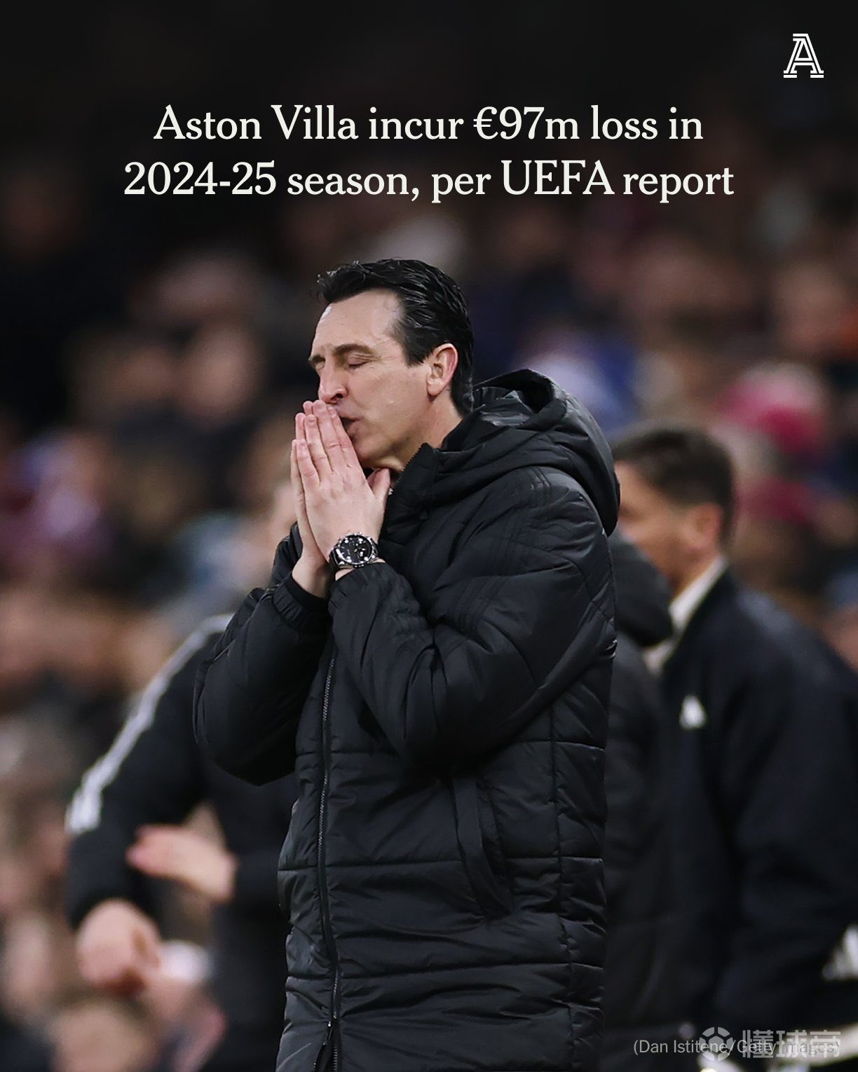 目前維拉以49分位居英超第三，領(lǐng)先第四名曼聯(lián)3分...