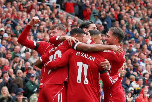 利物浦2026年至今聯賽已打進6個定位球進球，為英超最多